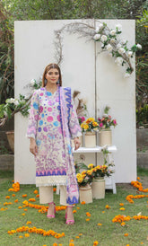 3 Piece Unstitched Premium Lawn Suit- PD-11