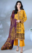 3 Piece Unstitched Printed Dobby Lawn Suit -BA-V19-12
