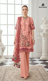 3PC Printed Lawn | Unstitched | KHD