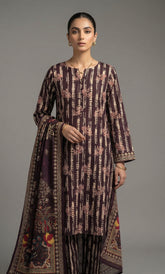 Suhana – 3 Piece Lawn | Embroidered Floral Front -08