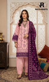 3 Piece Unstitched Lawn Suit -V-20-A-06