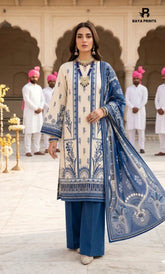 3PC Printed Lawn | Unstitched | BA-V25