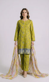 3 Piece Unstitched Printed Viscose Suit-BA-V11
