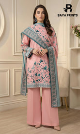 3 Piece Unstitched Lawn Suit -V-20-B-03