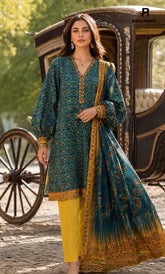 3PC Printed Lawn | Unstitched | BA-V25