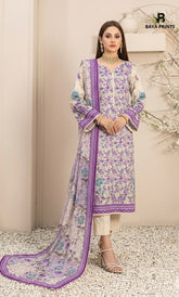 3PC Printed Lawn | Unstitched | ET-V2