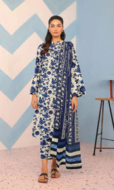 3 Piece Unstitched Premium Lawn Suit- BA-V-14