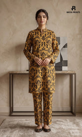 2PC Unstitched Printed Lawn Suit -Orlina