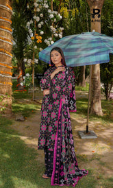 3 Piece Unstitched Printed Lawn Suit -BA-V9