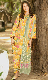 3 Piece Unstitched Printed Lawn Suit- BA-V-7