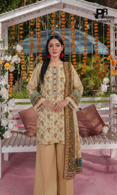 3PC Printed Lawn | Unstitched | ET-V2