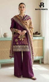 3 Piece Unstitched Lawn Suit -V-20-B-08