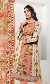 3 Piece Unstitched Printed Lawn Suit | BA-V15-01