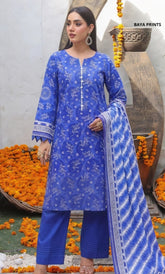 3PC Printed Lawn | Unstitched | ET-V2