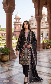 3PC Premium Embroidered Dhanak | Unstitched | Naqsh-e-Zar -08