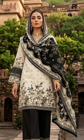 3PC Printed Lawn | Unstitched | BA-V25