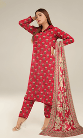 3PC Premium Linen Unstitched -BA-SL-05