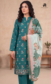 3-Piece | Unstitched Luxury Embroidered Lawn Suit | Nayab