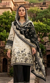 3PC Printed Lawn | Unstitched | BA-V25