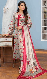 3PC Premium Linen Unstitched -BA-V9-1