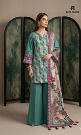 3PC Printed Lawn | Unstitched | ET-V2