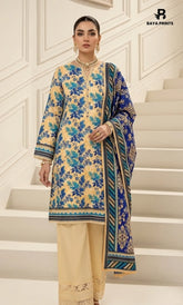 3PC Printed Lawn | Unstitched | BA-V25