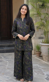2PC Unstitched Printed Lawn Suit -Orlina