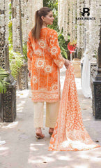 3 Piece Unstitched Printed Lawn Suit -BA-V13