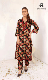 2PC Premium Linen Unstitched-DE V6 -007