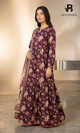 3 Piece Unstitched Premium Lawn Suit- BA-V-14