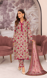 3PC Premium Linen Unstitched -BA-SL-14