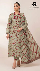 3PC Unstitched Khadar Suit BA-K-V9-11
