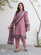 Unstitched Khadder 3-Piece Purple Vol:113