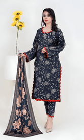 3PC Unstitched Khadar Suit BA-K-V11-24 B-10