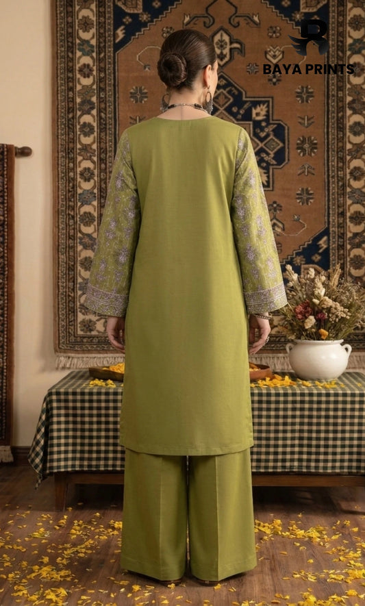 3PC Embroidered Unstitched Lawn Suit | Nafasat-05