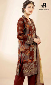 3 Piece Unstitched Printed Lawn Suit | BA-V15-03