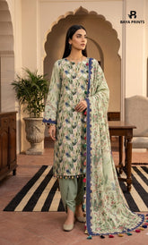 3PC Printed Lawn | Unstitched | ET-V2