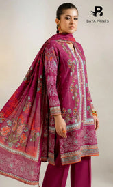 3 Piece Unstitched Printed Lawn Suit | BA-V15-04