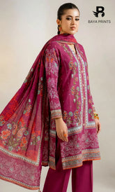 3 Piece Unstitched Printed Lawn Suit | BA-V15-04