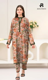 2PC Premium Linen Unstitched-DE V6 -014
