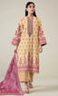 3 Piece Unstitched Printed Dobby Lawn Suit -BA-V19-10