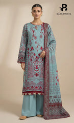3 Piece Unstitched Karandi Suit BA-V6 005