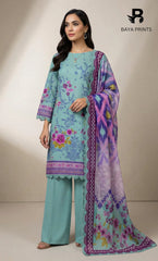 3 Piece Unstitched Karandi Suit BA-V5 003