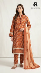 3PC Unstitched Khadar Suit BA-K-V7 -01