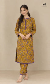 2PC Premium Linen Unstitched-DE V6 -013