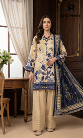 3 Piece Unstitched Lawn Suit -V-20-B-06