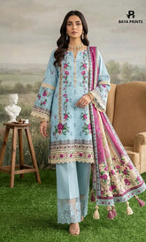 3PC Printed Lawn | Unstitched | KHD