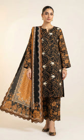Suhana – 3 Piece Lawn | Embroidered Floral Front -04