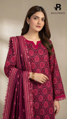 3PC Unstitched Khadar Suit BA-K-V7 -06