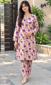 2 Piece Printed Unstitched Lawn Suit